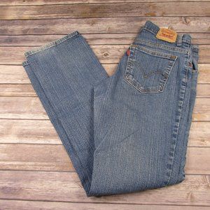 Levis Relaxed Boot Cut 550 Blue Jeans Size 8L 8 Long